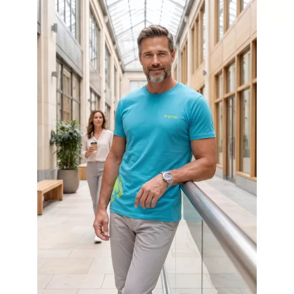  Herren-T-Shirt ALTISPORT ALM013129 TÜRKIS 