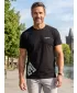 Herren-T-Shirt ALTISPORT ALM013129 SCHWARZ UND WEIß