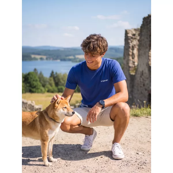  Herren-T-Shirt ALTISPORT ALM013129 KÖNIGSBLAU 
