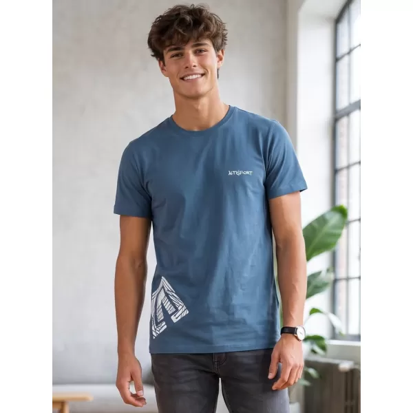  Herren-T-Shirt ALTISPORT ALM013129 DENIM 