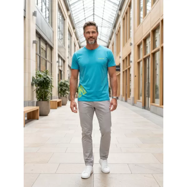  Herren-T-Shirt ALTISPORT ALM013129 TÜRKIS 