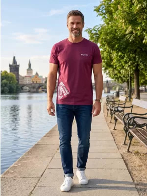 Herren-T-Shirt ALTISPORT ALM013129 FUCHSIE