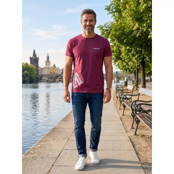  Herren-T-Shirt ALTISPORT ALM013129 FUCHSIE 