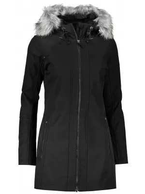 Damenweichschellmantel ALPINE PRO MASIA LCTS137 SCHWARZ