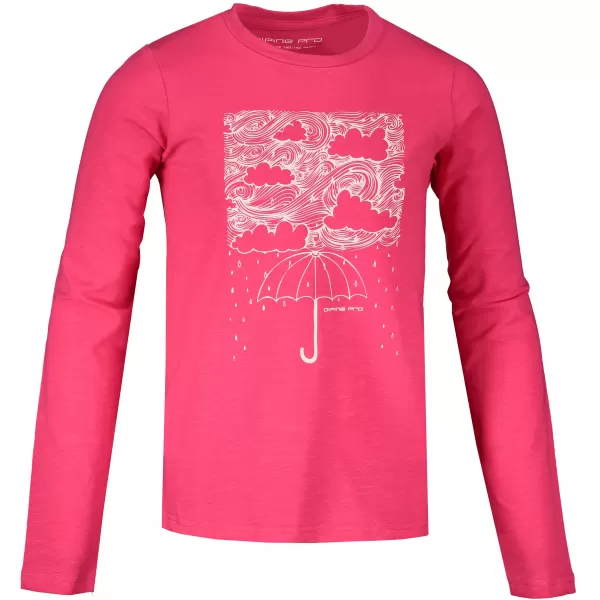  Langes Kinder -Shirt für Kinder ALPINE PRO KEJRO KTSS322 ROSA 