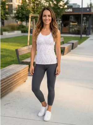 Funktions-Tanktop für Damen ALTISPORT ATSA WEIß
