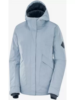 Winterjacke für Damen SALOMON SNOW REBEL JKT W LC1383200 KENTUCKYBLAU/HEIDEKRAUT