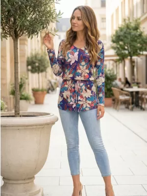 Damen-T-Shirt KIXMI KLAUDIA DUNKELBLAU