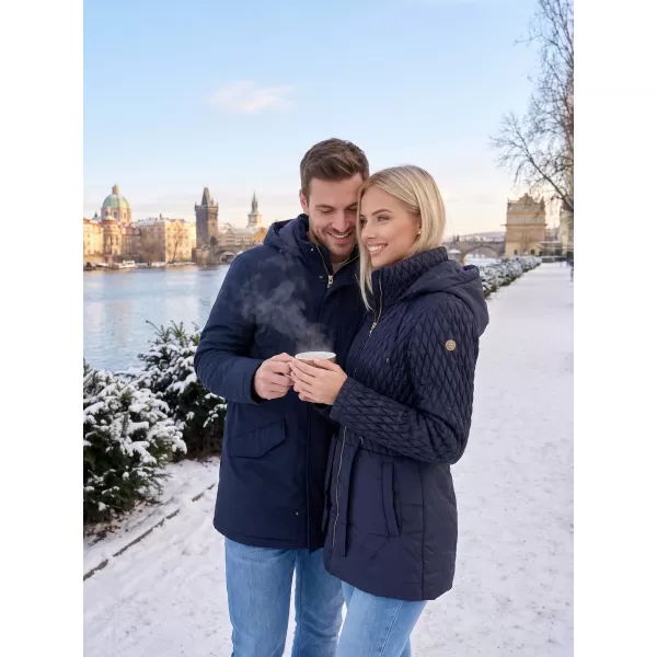  Winterjacke für Damen KIXMI KAITLYN DUNKELBLAU 