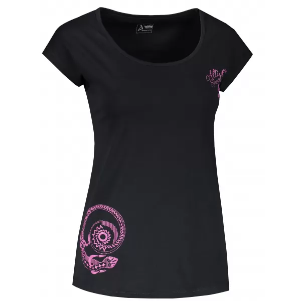 Damen-T-Shirt ALTISPORT MALANTA SCHWARZ 