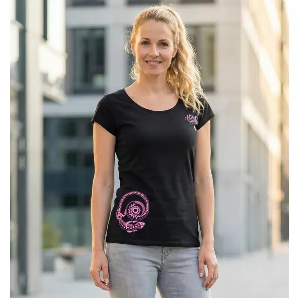  Damen-T-Shirt ALTISPORT MALANTA SCHWARZ 