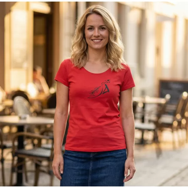  Damen-T-Shirt ALTISPORT ALW030F61 ROT 