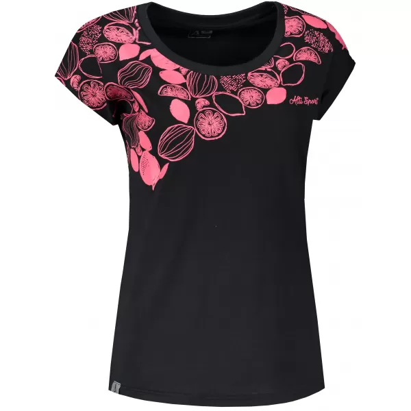  Damen-T-Shirt ALTISPORT GABU SCHWARZ 
