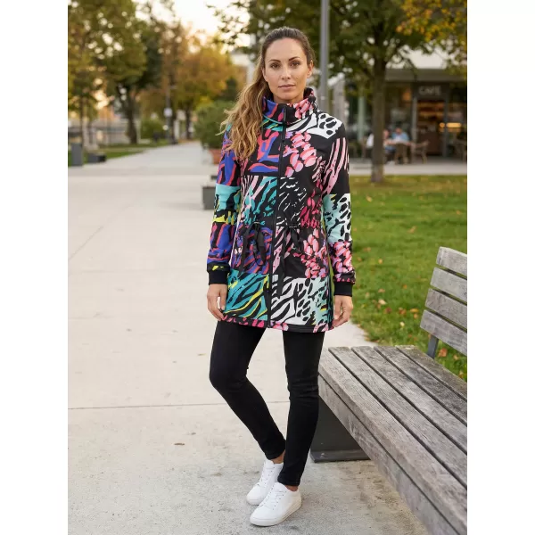  Erweitertes Damen-Sweatshirt KIXMI KORTNEY SCHWARZ 