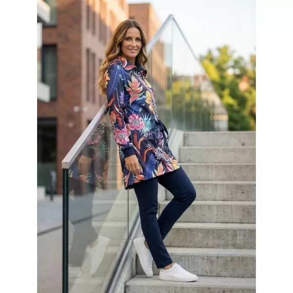  Erweitertes Damen-Sweatshirt KIXMI KORTNEY DUNKELBLAU 