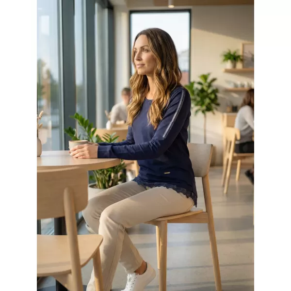  Damen-Sweatshirt KIXMI KAMEA DUNKELBLAU 