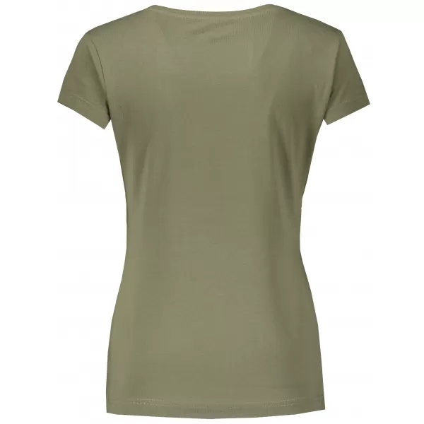  Dámské triko ALTISPORT CARRYOVER ALW001F61 KHAKI/ČERNÁ 