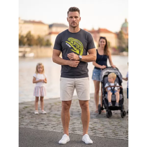  Pánské triko ALTISPORT CARRYOVER ALM017129 EBONY GREY 