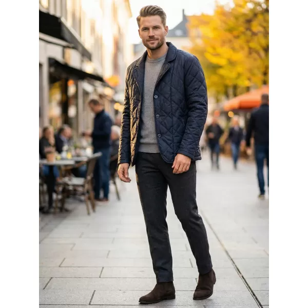  Herrenjacke KIXMI KRISPEN DUNKELBLAU 