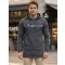 Erweitertes Herren-Sweatshirt KIXMI KENDEL DUNKELGRAU