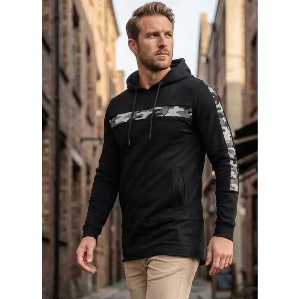  Erweitertes Herren-Sweatshirt KIXMI KENNY SCHWARZ 