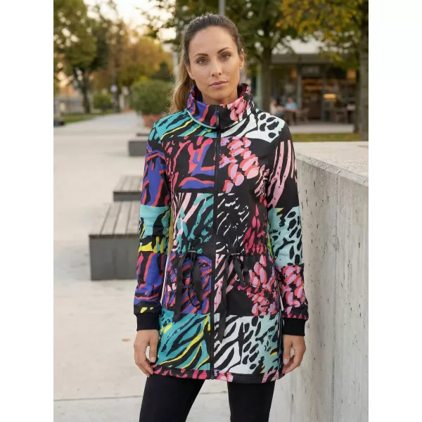  Erweitertes Damen-Sweatshirt KIXMI KORTNEY SCHWARZ 