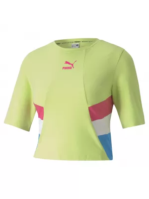 Damenoberteil PUMA TFS RETRO CROP TOP SCHARFES GRÜN