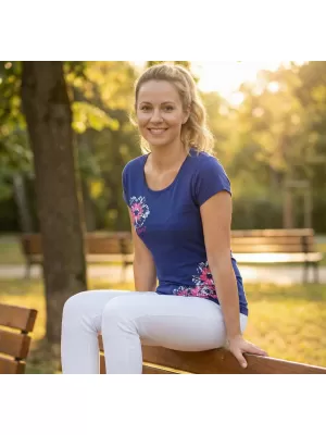 Dámské triko ALTISPORT CARRYOVER ALW016122 KRÁLOVSKÁ MODRÁ