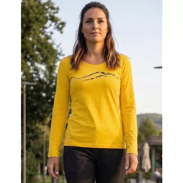 Dámské triko s dlouhým rukávem ALTISPORT CARRYOVER ALW001169 ŽLUTÁ 