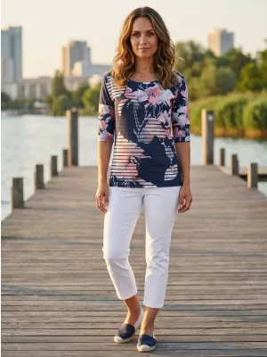 Damen-T-Shirt KIXMI KRISTIE DUNKELBLAU