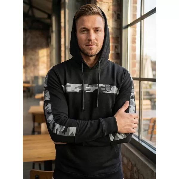  Erweitertes Herren-Sweatshirt KIXMI KENNY SCHWARZ 