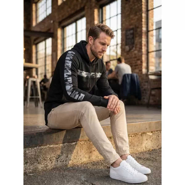  Erweitertes Herren-Sweatshirt KIXMI KENNY SCHWARZ 