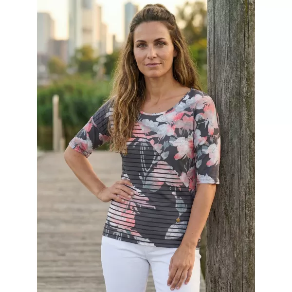 Damen-T-Shirt KIXMI KRISTIE DUNKELGRAU 