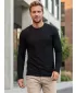 Herren-Sweatshirt KIXMI KARMELO SCHWARZ
