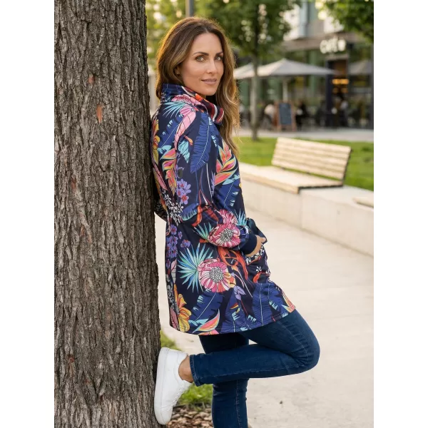  Erweitertes Damen-Sweatshirt KIXMI KORTNEY DUNKELBLAU 