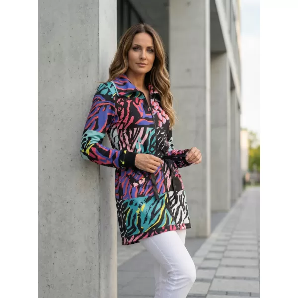  Erweitertes Damen-Sweatshirt KIXMI KORTNEY SCHWARZ 