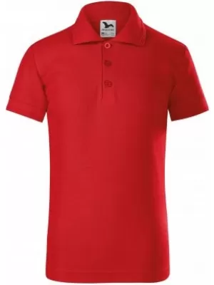 Kinder-T-Shirt mit Kragen MALFINI PIQUE POLO 222 ROT