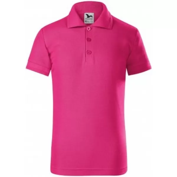  Kinder-T-Shirt mit Kragen MALFINI PIQUE POLO 222 MAGENTA 