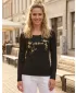 Damen-T-Shirt ALTISPORT ALW011169 SCHWARZ UND GOLD