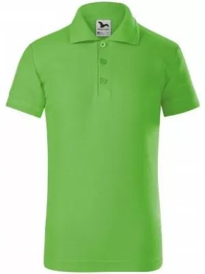 Kinder-T-Shirt mit Kragen MALFINI PIQUE POLO 222 APFELGRÜN