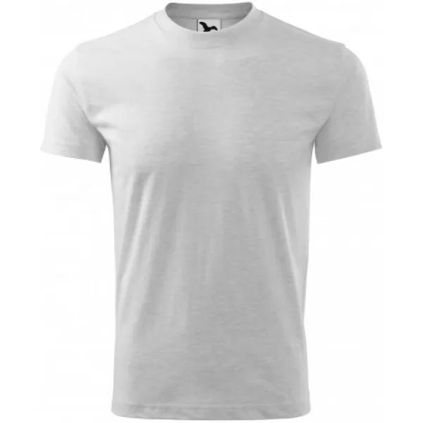  Kinder-T-Shirt MALFINI BASIC 138 HELLGRAUE AKZENTE 