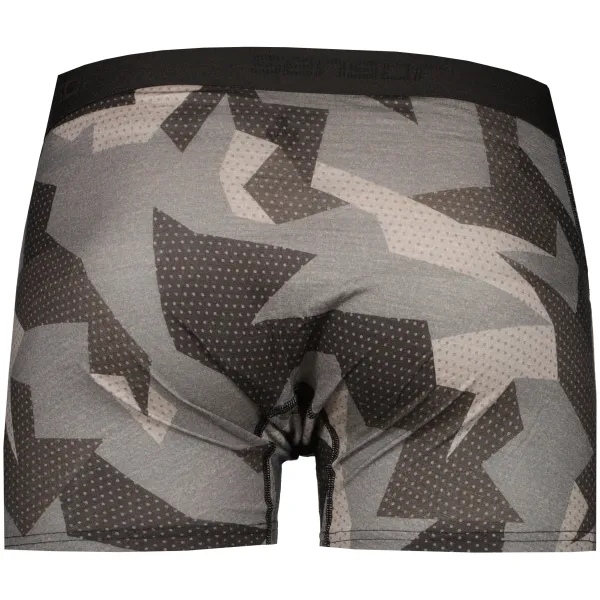  Herren-Thermoboxershorts SENSOR MERINO IMPRESS 19200022 SCHWARZ/CAMO 