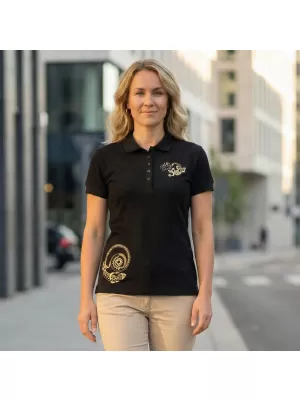 Damen-T-Shirt ALTISPORT ALW026210 SCHWARZ UND GOLD