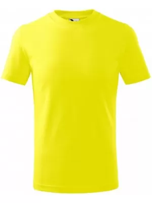 Kinder-T-Shirt MALFINI BASIC 138 ZITRONE