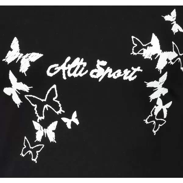  Damen-T-Shirt ALTISPORT ALW011169 SCHWARZ UND WEIß 