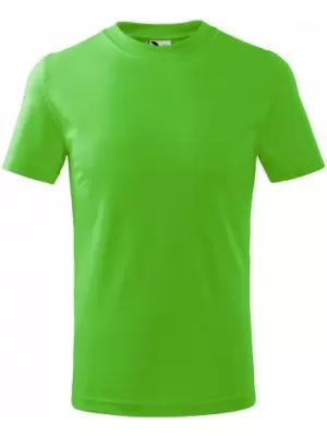 Kinder-T-Shirt MALFINI BASIC 138 APFELGRÜN