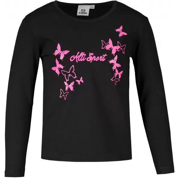  Mädchen-T-Shirt ALTISPORT ALK011121 SCHWARZ 