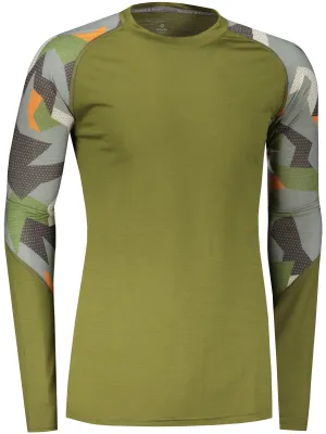 Thermoshirt für Herren SENSOR MERINO IMPRESS 19200021 SAFARI/CAMO