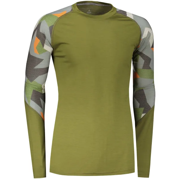  Thermoshirt für Herren SENSOR MERINO IMPRESS 19200021 SAFARI/CAMO 