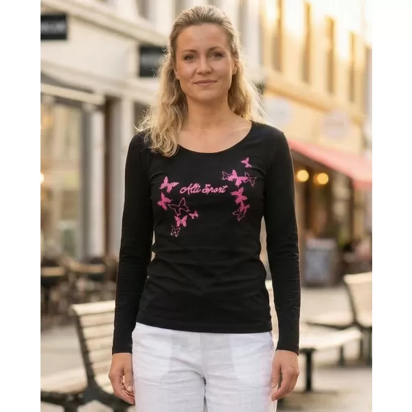  Damen-T-Shirt ALTISPORT ALW011169 SCHWARZ 